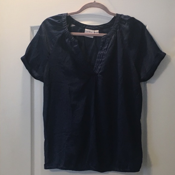 Sheer navy blue top - Picture 1 of 4